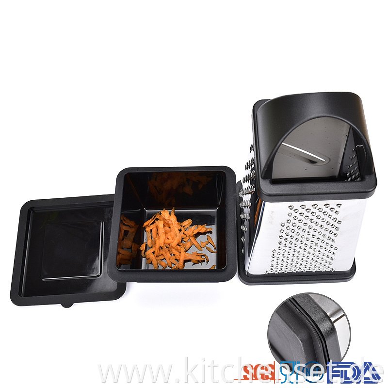 manual stainless steel vegetable and cheese box grater